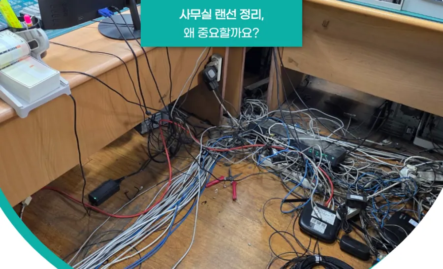 대구 랜공사 경북 경남 사무실 네트워크 랜선 선정리 작업이 중요한 이유 현장 사진 1