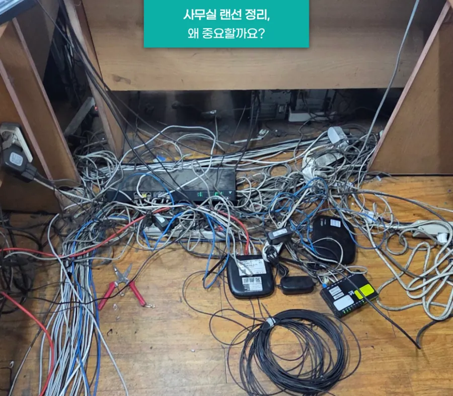 대구 랜공사 경북 경남 사무실 네트워크 랜선 선정리 작업이 중요한 이유 현장 사진 2