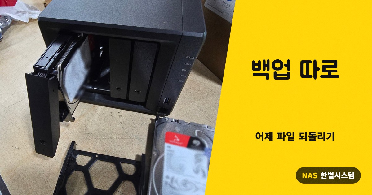 백업 따로, 레이드 걸면 안 해도 되나요?